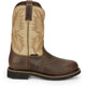 Justin Men's Superintendent 11" Steel Toe Western Work Boot -Brown- SE4661 8.0 / Medium / Brown - Overlook Boots