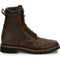 Justin Men's Pulley 8" Steel Toe Lace Up Western Work Boot -Brown- SE682 6.0 / Medium / Brown - Overlook Boots