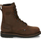 Justin Men's Drywall 8" Steel Toe Waterproof Western Work Boot -Brown- SE961 7.0 / Medium / Brown - Overlook Boots
