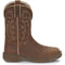 Justin Men's Rush 11" Steel Toe Western Work Boot -Tan- WK4331 7.0 / Medium / Tan - Overlook Boots