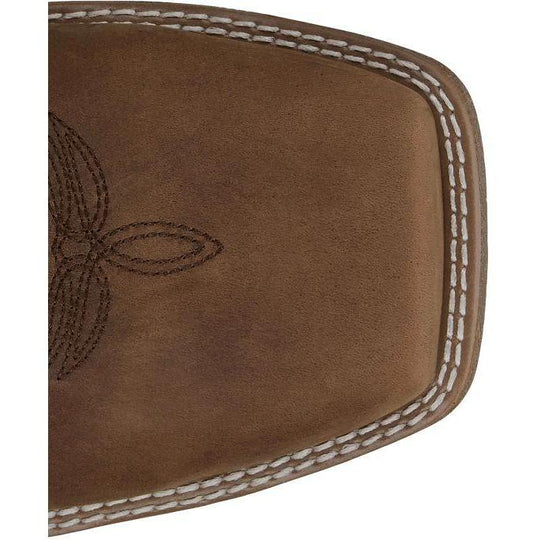 Justin Men's Nitread 11" Comp Toe Waterproof Pull On Work Boot- Brown- CR3207 - Overlook Boots