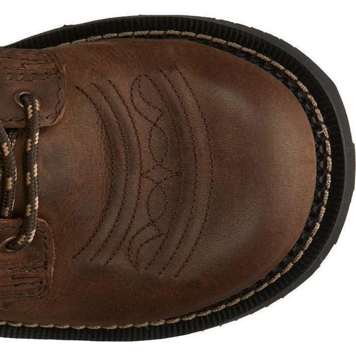 Justin Women's Katerina 6" Steel Toe Western Work Boot -Brown- GY985  - Overlook Boots