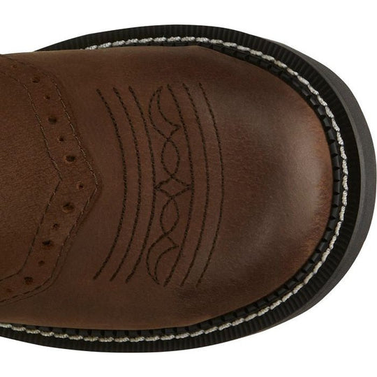 Justin Women's Wanette 8" Steel Toe Western Work Boot -Brown- GY9980 - Overlook Boots