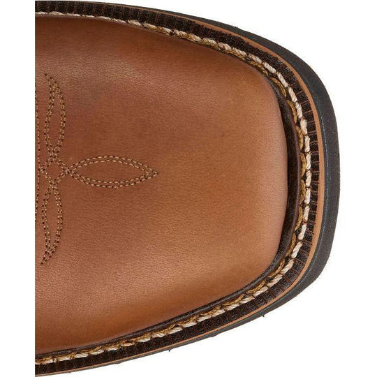Justin Men's Lafayette 11" Soft Toe Waterproof Pull On Work Boot- Brown- HL4226 - Overlook Boots