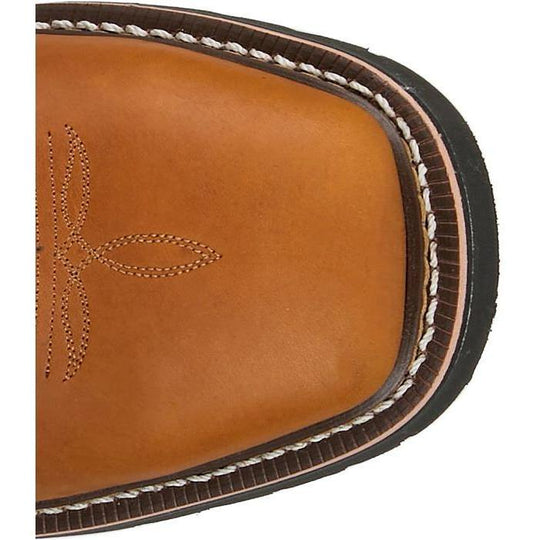 Justin Men's Lafayette 11" Steel Toe Pull On Work Boot- Brown- HL4227 - Overlook Boots