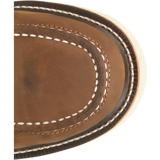 Justin Men's Bristol 6" Steel Toe Waterproof Slip Resist Work Boot- Brown- HW687 - Overlook Boots