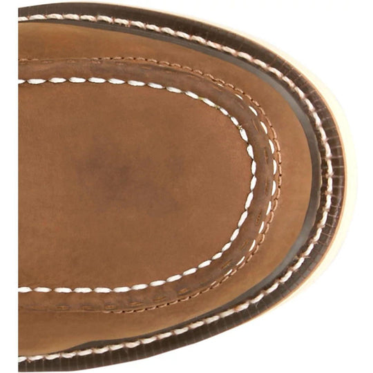 Justin Men's Ledbetter 8" Steel Toe Waterproof Western Work Boot- Brown- HW693 - Overlook Boots