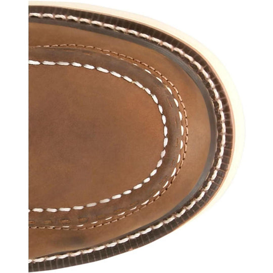 Justin Men's Harrold 8" Steel Toe Western Work Boot- Brown- HW695 - Overlook Boots