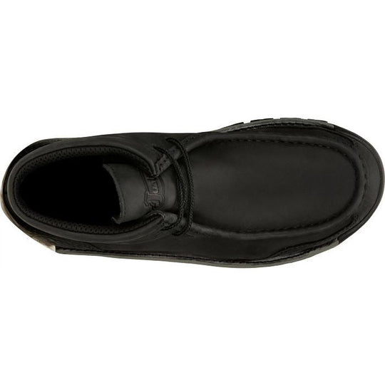 Justin Men's Crafton 4" Alloy Moc Toe Western Work Boot -Black- SE250  - Overlook Boots