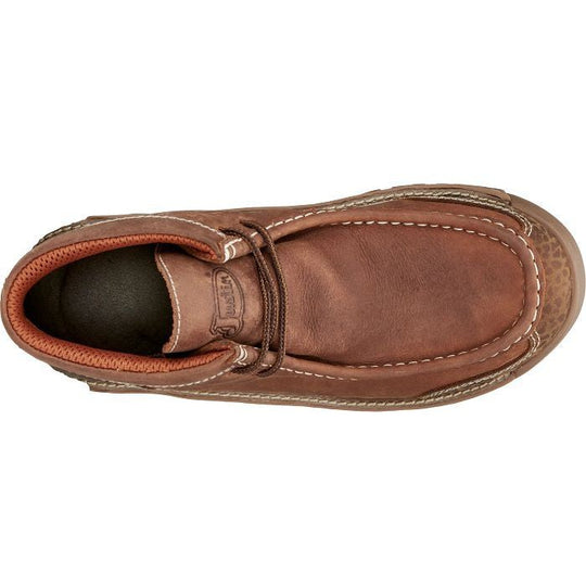 Justin Men's Crafton 4" Moc Toe Waterproof Work Shoe -Brown- SE251 - Overlook Boots