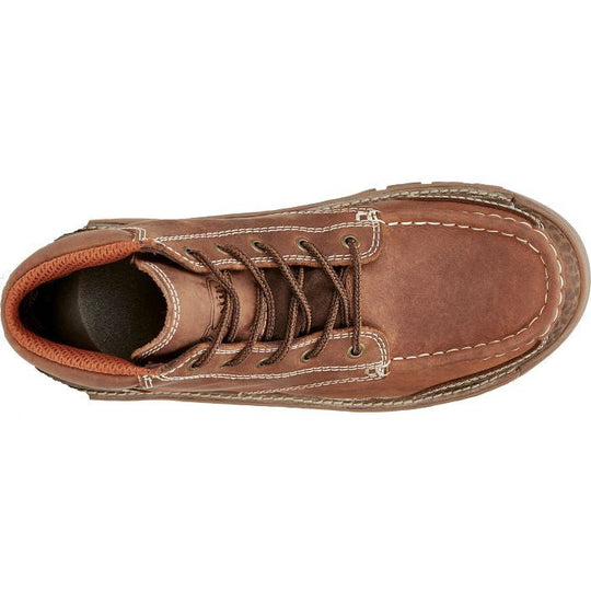 Justin Men's Corbett 5" Moc Toe Waterproof Work Boot -Brown- SE252 - Overlook Boots