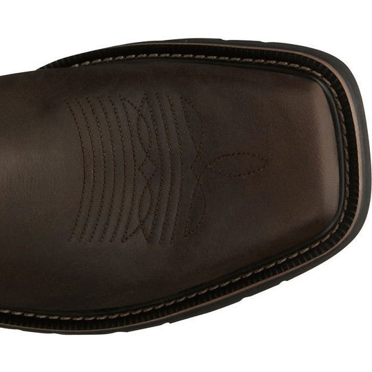 Justin Men's Driller 11" Square Toe Western Work Boot -Brown- SE4681  - Overlook Boots
