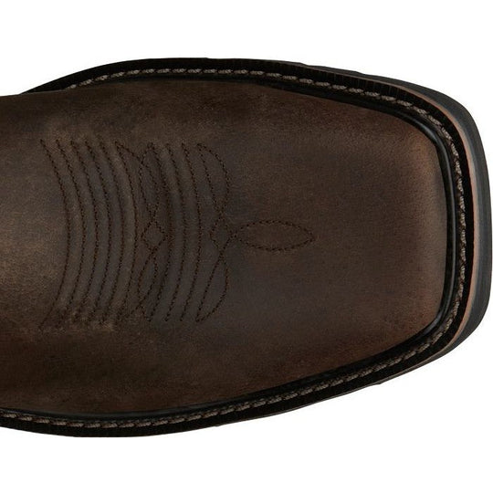 Justin Men's Driller 11" Steel Toe Western Work Boot -Brown/Green- SE4688 - Overlook Boots