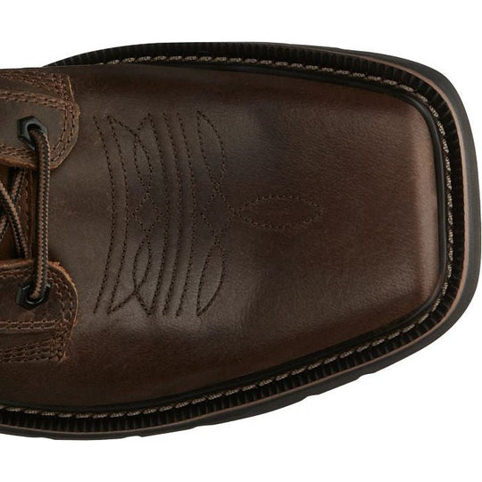 Justin Men's Pulley 8" Lace Western Work Boot -Brown- SE681  - Overlook Boots