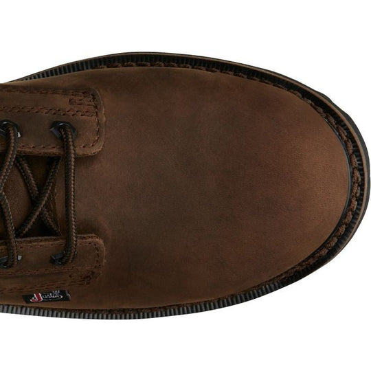 Justin Men's Drywall 8" Steel Toe Waterproof Western Work Boot -Brown- SE961 - Overlook Boots