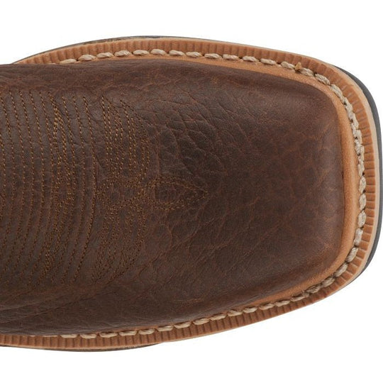 Justin Men's RoughNeck 12" Steel Toe Waterproof Western Work Boot -Brown- WK2115 - Overlook Boots