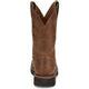 Justin Men's Ames 11" Soft Toe Waterproof Pull On Work Boot- Walnut- HL4222 - Overlook Boots