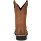 Justin Men's Ames 11" Steel Toe Waterproof Slip Resist Work Boot- Brown- HL4225 - Overlook Boots