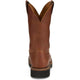 Justin Men's Lafayette 11" Soft Toe Waterproof Pull On Work Boot- Brown- HL4226 - Overlook Boots