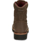 Justin Men's Rivot 8" Lace Up Western Work Boot -Brown- OW440 - Overlook Boots