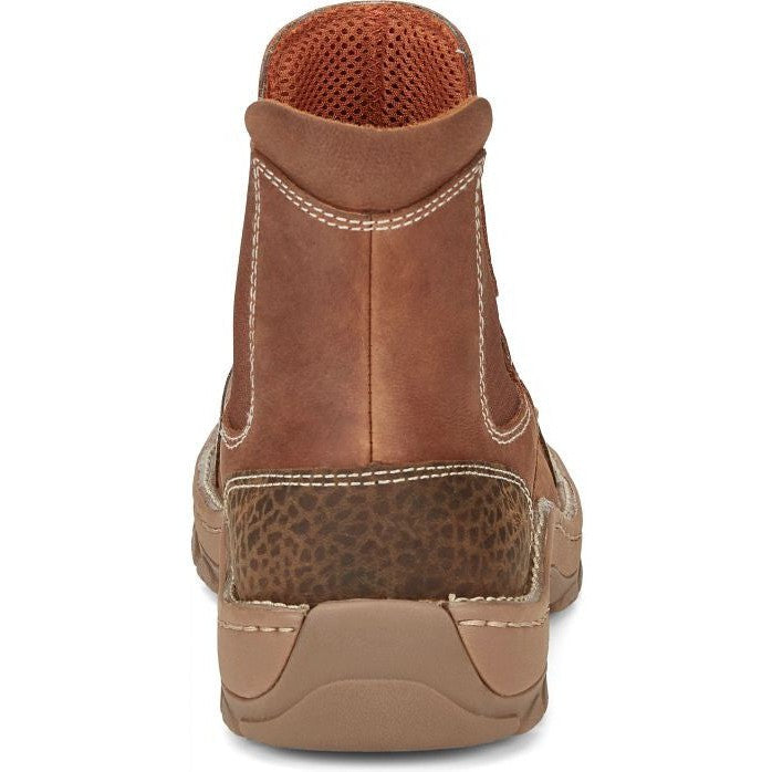 Justin Men's Channing 6" Moc Toe Western Work Boot -Brown- SE254  - Overlook Boots