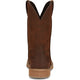 Justin Men's Buster 11" Square Toe Pull On Western Work Boot -Brown- SE3100 - Overlook Boots