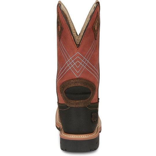 Justin Men's Dalhart 12" Nano Composite Toe Western Work Boot -Brown- SE4218 - Overlook Boots