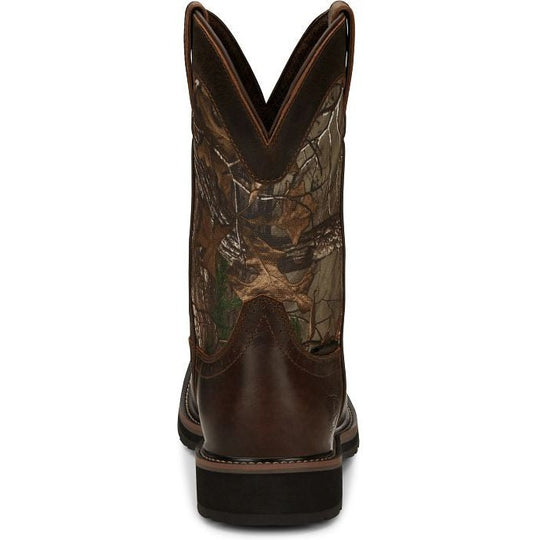Justin Men's Trekker 11" Waterproof Western Work Boot - Realtree - SE4676  - Overlook Boots
