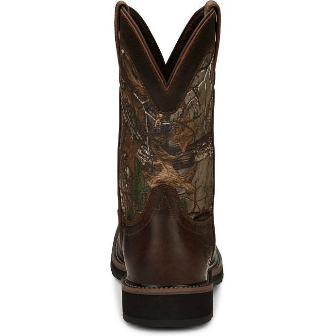 Justin Men's Trekker 11" Waterproof Western Work Boot - Realtree - SE4676  - Overlook Boots