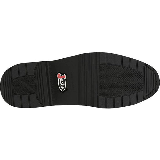 Justin Men's Livestock 8" Round Steel Toe Lace Up Western Work Boot -Brown- OW764 - Overlook Boots