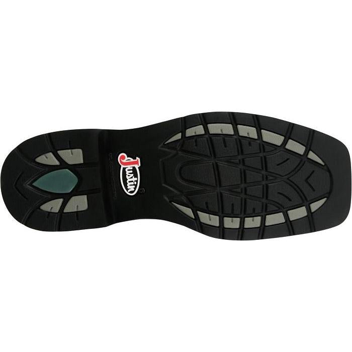 Justin Men's Widowmaker 11" Square Toe Waterproof Western Work Boot - Black - SE4240 - Overlook Boots