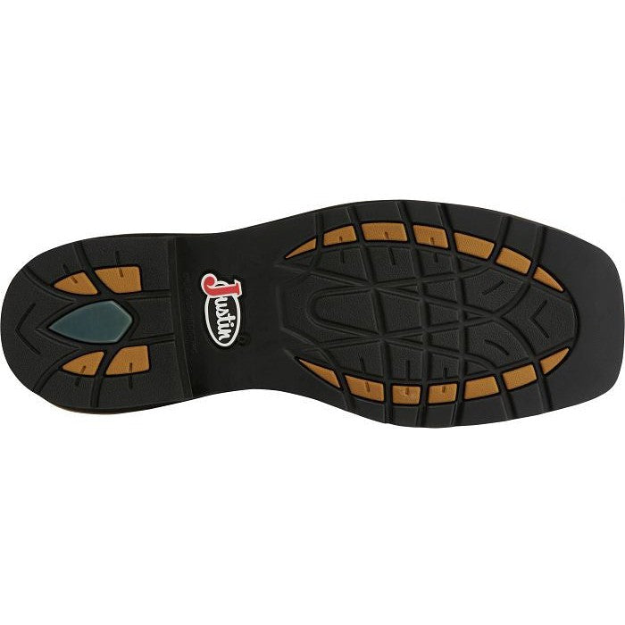 Justin Men's Actuator 11" Composite Toe Western Work Boot -Brown- SE4300 - Overlook Boots