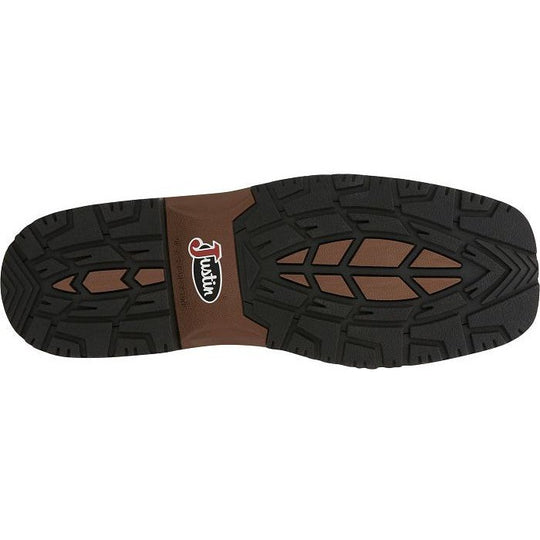 Justin Men's Derrickman 12" Composite Toe Waterproof Western Work Boot -Tan- SE4839 - Overlook Boots