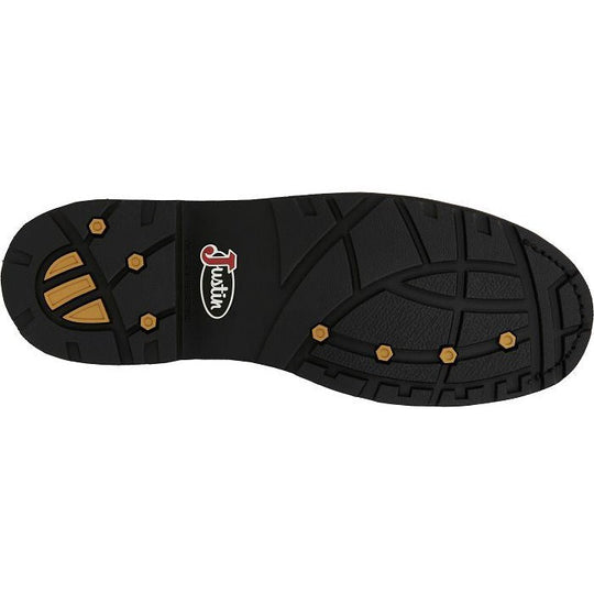 Justin Men's Drywall 10" Steel Toe Waterproof Western Work Boot -Brown- SE4961 - Overlook Boots