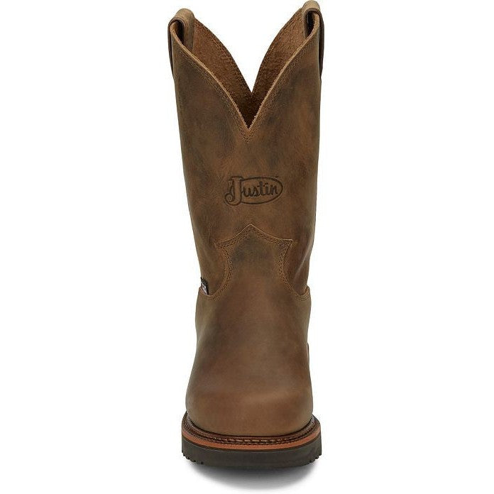 Justin Men's Blueprint 8" USA Western Work Boot -Tan- 4440  - Overlook Boots