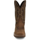 Justin Men's Nitread 11" Waterproof Slip Resist Pull On Work Boot- Brown- CR3211 - Overlook Boots