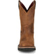 Justin Men's Ames 11" Steel Toe Waterproof Slip Resist Work Boot- Brown- HL4225 - Overlook Boots