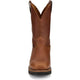 Justin Men's Lafayette 11" Soft Toe Waterproof Pull On Work Boot- Brown- HL4226 - Overlook Boots