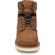 Justin Men's Garren 6" Steel Toe Waterproof Slip Resist Work Boot- Brown- HW689 - Overlook Boots