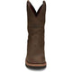 Justin Men's Carbide 11" Waterproof Steel Toe Slip Resistant Western Work Boot - Hickory Brown - OW4458 - Overlook Boots