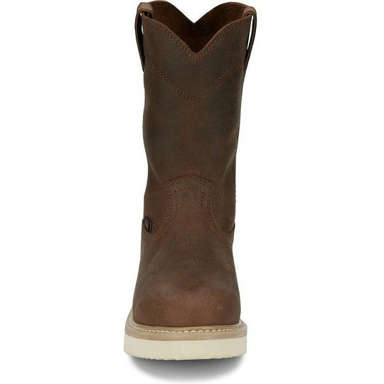 Justin Men's Ram 10" Slip Resistant Lace Up Work Boot - Brown - OW4710 - Overlook Boots