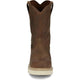 Justin Men's Ram 10" Steel Toe Slip Resist Lace Up Work Boot- Brown- OW4711 - Overlook Boots