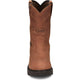 Justin Men's Round Up 10" Waterproof Western Work Boot -Brown- OW6604 - Overlook Boots