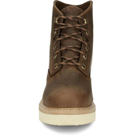 Justin Men's Maxwell 6" Slip Resistant Lace Up Work Boot- Tan - OW708 - Overlook Boots