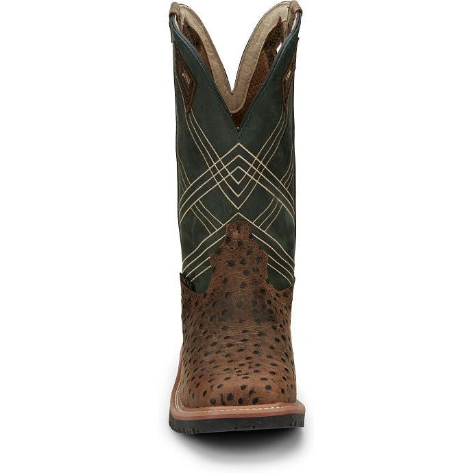 Justin Men's Dalhart 12" Nano Comp Toe Western Work Boot -Brown- SE4217  - Overlook Boots