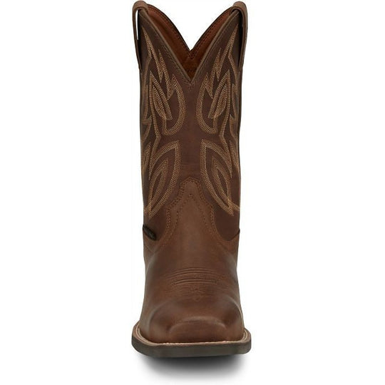 Justin Men's Canter Steel Toe Slip Resistant Western Work Boot -Brown- SE4510 - Overlook Boots