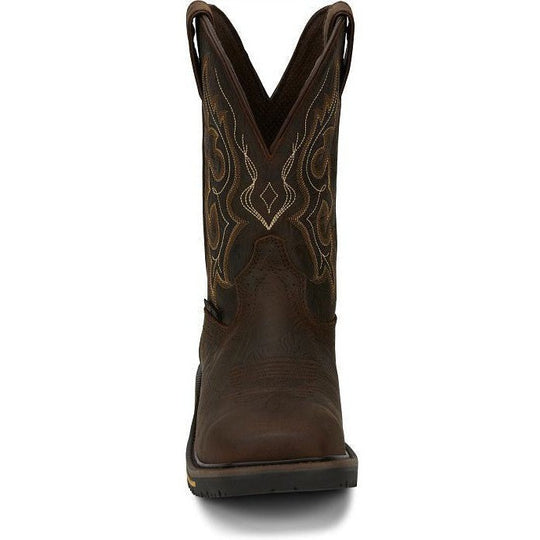 Justin Men's Joist 11" Composite Toe Western Work Boot - Brown - SE4625 - Overlook Boots
