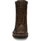 Justin Men's Pulley 8" Steel Toe Lace Up Western Work Boot -Brown- SE682  - Overlook Boots