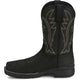 Justin Men's Nitread 11" Comp Toe Waterproof Pull On Work Boot- Black- CR3208 - Overlook Boots