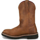 Justin Men's Ames 11" Soft Toe Waterproof Pull On Work Boot- Brown- HL4224 - Overlook Boots